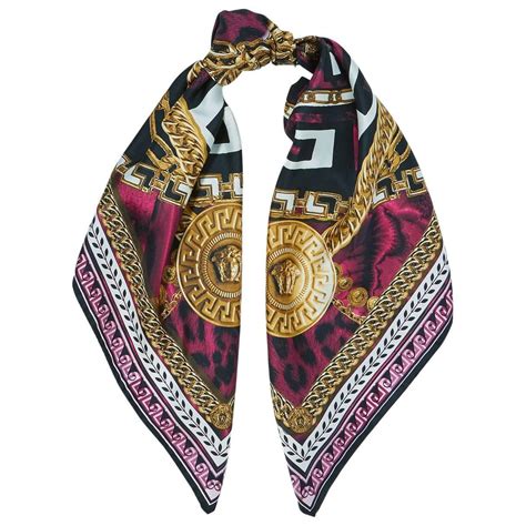 versace purple silk scarf|versace silk scarf price.